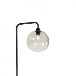 QAZQA Lampadaires Lampadaire En Plastique Noir -Lampadaires || Lustres || Guirlandes et décorations lumineuses Soldes lampadaire en plastique noir 4