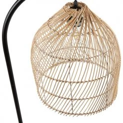 Beliani Lampadaires Lampadaire En Rotin Naturel -Lampadaires || Lustres || Guirlandes et décorations lumineuses Soldes lampadaire en rotin naturel 8