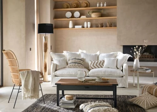 Maisons Du Monde Lampadaires Lampadaire En Saman Et Abat-jour Noir H172 5 Maisons Du Monde Lampadaires Lampadaire En Saman Et Abat-jour Noir H172 – Image 3