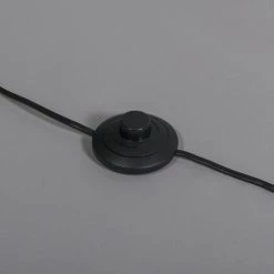 QAZQA Lampadaires Lampadaire En Tissu Blanc -Lampadaires || Lustres || Guirlandes et décorations lumineuses Soldes lampadaire en tissu blanc 5