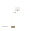 QAZQA Lampadaires Lampadaire En Tissu Bronze 2 QAZQA Lampadaires Lampadaire En Tissu Bronze -Lampadaires || Lustres || Guirlandes et décorations lumineuses Soldes lampadaire en tissu bronze