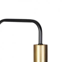 QAZQA Lampadaires Lampadaire En Verre Doré/laiton -Lampadaires || Lustres || Guirlandes et décorations lumineuses Soldes lampadaire en verre dore laiton 5