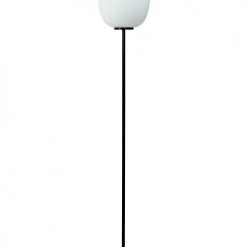 Dyberg Larsen Lampadaires Lampadaire En Verre Et Métal Noir Mat, H 150 Cm D 25 Cm