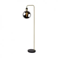 Lampea Lampadaires Lampadaire En Verre Fumé 158 Cm