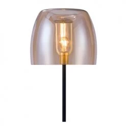Rendez Vous Déco Lampadaires Lampadaire En Verre Fumé, Marbre Et Métal Noir -Lampadaires || Lustres || Guirlandes et décorations lumineuses Soldes lampadaire en verre fume marbre et metal noir 5