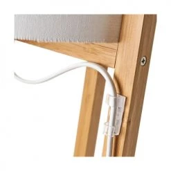 Wadiga Lampadaires Lampadaire étagère En Bambou Et Abat-jour Blanc H150cm -Lampadaires || Lustres || Guirlandes et décorations lumineuses Soldes lampadaire etagere en bambou et abat jour blanc h150cm 2