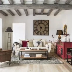 Maisons Du Monde Lampadaires Lampadaire étagère En Jujubier Et Abat-jour Gris H172 -Lampadaires || Lustres || Guirlandes et décorations lumineuses Soldes lampadaire etagere en jujubier et abat jour gris h172 1000 16 8 203778 3