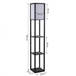 Homcom Lampadaires Lampadaire étagères -Lampadaires || Lustres || Guirlandes et décorations lumineuses Soldes lampadaire etageres 2