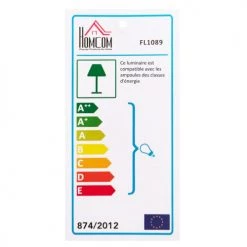 Homcom Lampadaires Lampadaire étagères -Lampadaires || Lustres || Guirlandes et décorations lumineuses Soldes lampadaire etageres 8