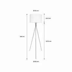 Alice's Garden Lampadaires Lampadaire Filaire Trépied En Tissu Noir -Lampadaires || Lustres || Guirlandes et décorations lumineuses Soldes lampadaire filaire trepied en tissu noir 3