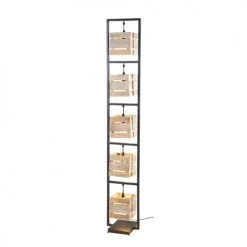 Maisons Du Monde Lampadaires Lampadaire Indus En Métal Noir Et Manguier H153 -Lampadaires || Lustres || Guirlandes et décorations lumineuses Soldes lampadaire indus en metal noir et manguier h153 1000 14 9 177375 2