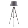 Lampea Lampadaires Lampadaire Industriel En Bois Gris 144 Cm -Lampadaires || Lustres || Guirlandes et décorations lumineuses Soldes lampadaire industriel en bois gris 144 cm