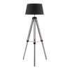 Lampea Lampadaires Lampadaire Industriel En Bois Noir 144 Cm -Lampadaires || Lustres || Guirlandes et décorations lumineuses Soldes lampadaire industriel en bois noir 144 cm 1