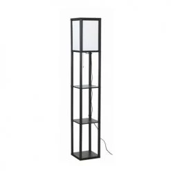 Lampea Lampadaires Lampadaire Industriel En Bois Noir 160 Cm