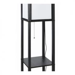 Lampea Lampadaires Lampadaire Industriel En Bois Noir 160 Cm -Lampadaires || Lustres || Guirlandes et décorations lumineuses Soldes lampadaire industriel en bois noir 160 cm 4