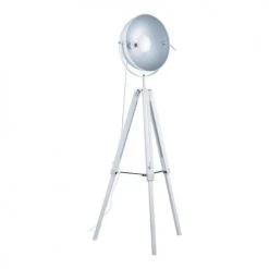 Lampea Lampadaires Lampadaire Industriel En Métal Blanc 170 Cm