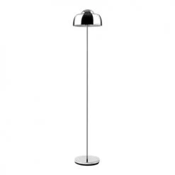 Lampea Lampadaires Lampadaire Industriel En Métal Chrome 150 Cm
