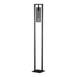 Lampea Lampadaires Lampadaire Industriel En Métal Noir 150 Cm