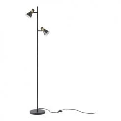 Lampea Lampadaires Lampadaire Industriel En Métal Noir 160 Cm