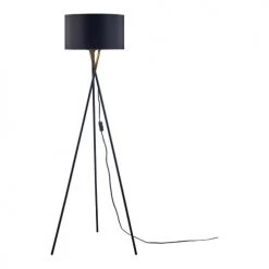 Lampea Lampadaires Lampadaire Industriel En Noir 140 Cm