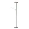 Lucide Lampadaires Lampadaire LED Avec Liseuse Métal Argent H180cm -Lampadaires || Lustres || Guirlandes et décorations lumineuses Soldes lampadaire led avec liseuse metal argent h180cm