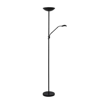 Lucide Lampadaires Lampadaire LED Avec Liseuse Métal Noir H180cm 3 Lucide Lampadaires Lampadaire LED Avec Liseuse Métal Noir H180cm