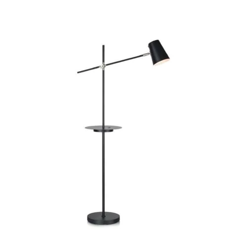 Markslöjd Lampadaires Lampadaire Liseuse Avec Tablette Et Port USB Noir H144cm 3 Markslöjd Lampadaires Lampadaire Liseuse Avec Tablette Et Port USB Noir H144cm