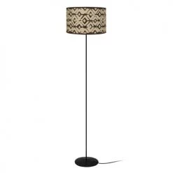 Tosel Lampadaires Lampadaire Métal Noir Et Marron