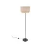 Corep Lampadaires Lampadaire Métal Velours Et Raphia H160cm -Lampadaires || Lustres || Guirlandes et décorations lumineuses Soldes lampadaire metal velours et raphia h160cm