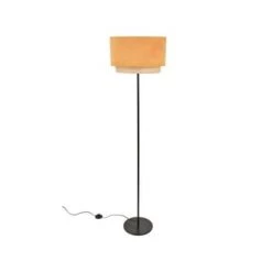 Corep Lampadaires Lampadaire Métal Velours Et Raphia H160cm -Lampadaires || Lustres || Guirlandes et décorations lumineuses Soldes lampadaire metal velours et raphia h160cm 9