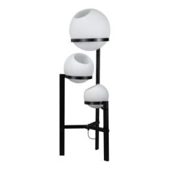 Deladeco Lampadaires Lampadaire Moderne En Métal Blanc 140 Cm -Lampadaires || Lustres || Guirlandes et décorations lumineuses Soldes lampadaire moderne en metal blanc 140 cm 3