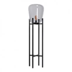 Deladeco Lampadaires Lampadaire Moderne En Métal Noir 130 Cm