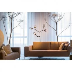 Deladeco Lampadaires Lampadaire Moderne En Métal Noir 183 Cm -Lampadaires || Lustres || Guirlandes et décorations lumineuses Soldes lampadaire moderne en metal noir 183 cm 2