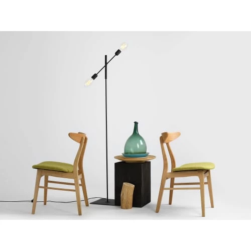 Custom Form Lampadaires Lampadaire Noir 2 Lumières 4 Custom Form Lampadaires Lampadaire Noir 2 Lumières – Image 2