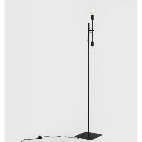 Custom Form Lampadaires Lampadaire Noir 2 Lumières 5 Custom Form Lampadaires Lampadaire Noir 2 Lumières – Image 3