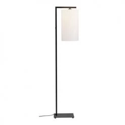 It's About Romi Lampadaires Lampadaire Noir Avec Abat-jour Blanc H160cm
