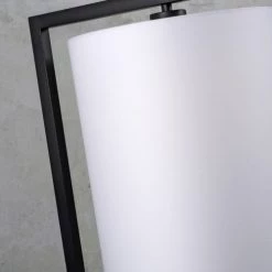 It's About Romi Lampadaires Lampadaire Noir Avec Abat-jour Blanc H160cm -Lampadaires || Lustres || Guirlandes et décorations lumineuses Soldes lampadaire noir avec abat jour blanc h160cm 3