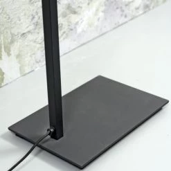 It's About Romi Lampadaires Lampadaire Noir Avec Abat-jour Blanc H160cm -Lampadaires || Lustres || Guirlandes et décorations lumineuses Soldes lampadaire noir avec abat jour blanc h160cm 4