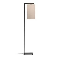 It's About Romi Lampadaires Lampadaire Noir Avec Abat-jour Taupe H160cm -Lampadaires || Lustres || Guirlandes et décorations lumineuses Soldes lampadaire noir avec abat jour h160cm 7