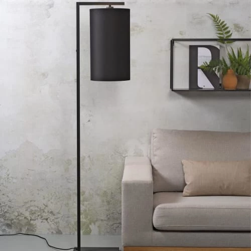 It's About Romi Lampadaires Lampadaire Noir Avec Abat-jour H160cm 4 It's About Romi Lampadaires Lampadaire Noir Avec Abat-jour H160cm – Image 2