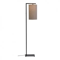 It's About Romi Lampadaires Lampadaire Noir Avec Abat-jour Taupe H160cm