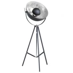 Beliani Lampadaires Lampadaire Noir Et Argenté II