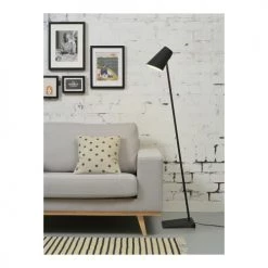 It's About Romi Lampadaires Lampadaire Noir Finition Gomme H139cm -Lampadaires || Lustres || Guirlandes et décorations lumineuses Soldes lampadaire noir finition gomme h139cm 1