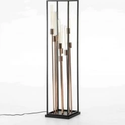 Thai Natura Lampadaires Lampadaire Noir H129 -Lampadaires || Lustres || Guirlandes et décorations lumineuses Soldes lampadaire noir h129 2