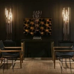 Thai Natura Lampadaires Lampadaire Noir H129 -Lampadaires || Lustres || Guirlandes et décorations lumineuses Soldes lampadaire noir h129 3