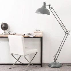 Maisons Du Monde Lampadaires Enfant Lampadaire Orientable En Métal Gris -Lampadaires || Lustres || Guirlandes et décorations lumineuses Soldes lampadaire orientable en metal gris 1000 15 16 143393 5