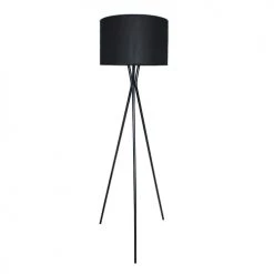 LUMISKY Lampadaires Lampadaire Salon Métal Noir H150CM