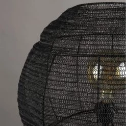 Dutchbone Lampadaires Lampadaire Trépied Avec Abat-jour En Métal Noir -Lampadaires || Lustres || Guirlandes et décorations lumineuses Soldes lampadaire trepied avec abat jour en metal noir 4