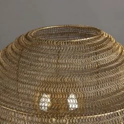 Dutchbone Lampadaires Lampadaire Trépied Avec Abat-jour En Métal Or -Lampadaires || Lustres || Guirlandes et décorations lumineuses Soldes lampadaire trepied avec abat jour en metal or 3