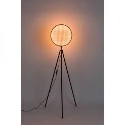 Zuiver Lampadaires Lampadaire Trépied En Métal Et Cannage Naturel -Lampadaires || Lustres || Guirlandes et décorations lumineuses Soldes lampadaire trepied en metal et cannage naturel 5